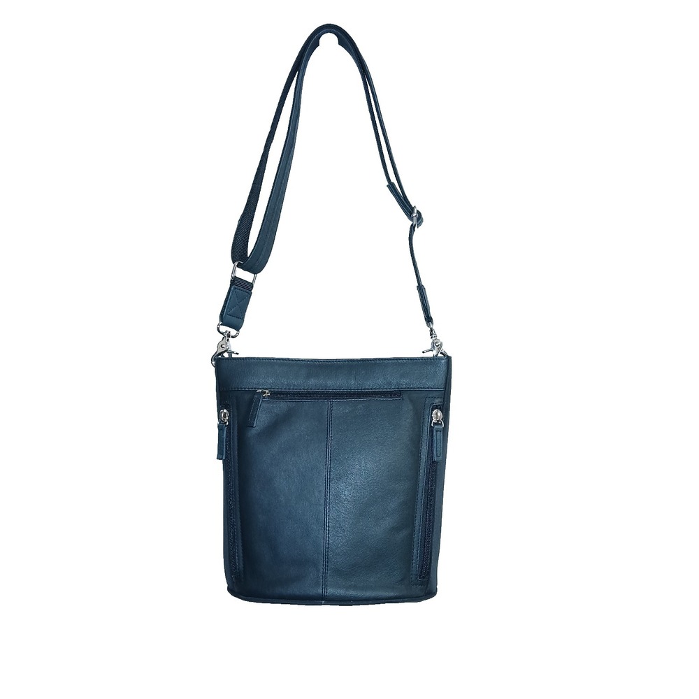 Gun Tote'n Mamas Women Bucket Tote Black Tumbled Leather GTM-19/BK Concealed - Picture 7 of 16